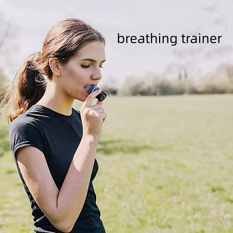 Breathing Exercise Tool for Lungs, Portable Adjustable Resistance Lung Exerciser, Lung Capacity Abdominal Breathing Trainer, Fitness Trainer Accessories for Gym Workout Use