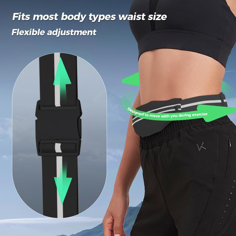 KEEP Slim Running Belt for Women & Men, Runners Fanny Pack for Men, Running Belt, Money Belt, Running Gear, Waist Bag Workout Gear