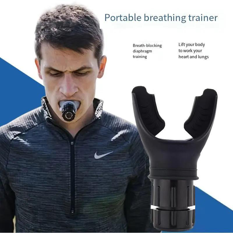 Breathing Exercise Tool for Lungs, Portable Adjustable Resistance Lung Exerciser, Lung Capacity Abdominal Breathing Trainer, Fitness Trainer Accessories for Gym Workout Use